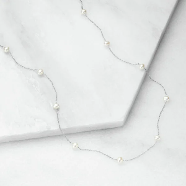 SILVER TEN OHRID PEARL CHOKER - Image 2