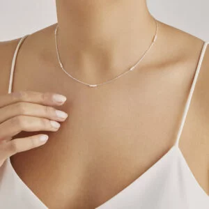 SILVER MINI OHRID PEARL CHOKER