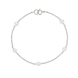 Silver Five Ohrid Pearl Bracelet