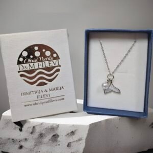 Silver Fish Ohrid Pearl Necklace