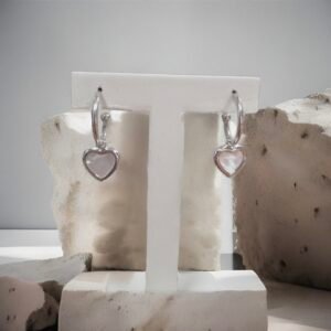Silver Heart Style three Earrings