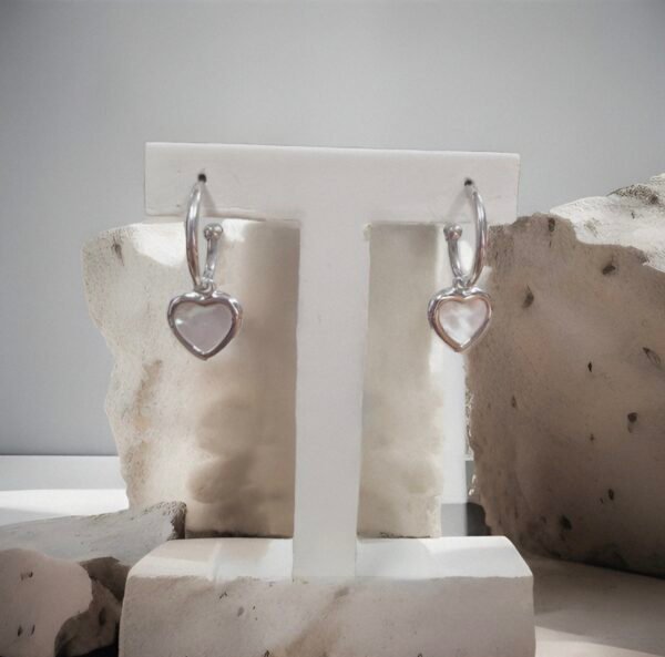 Silver Heart Style three Earrings