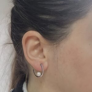Silver Ohrid Pearl Earrings