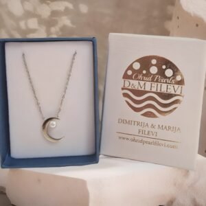 Silver Moon Ohrid Pearl Necklace