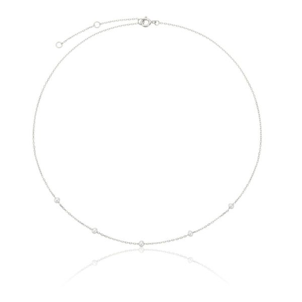 Silver Five Small Ohrid Pearl Necklace - Image 3