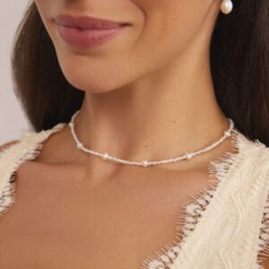 Silver Multi Ohrid Pearl Choker