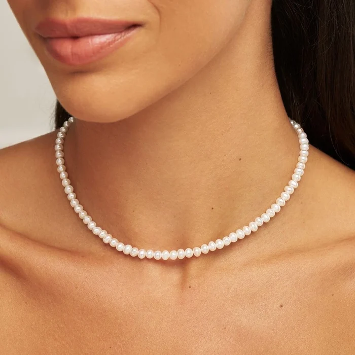 Silver Ohrid Pearls Choker 3 Silver Ohrid Pearls Choker - Image 3
