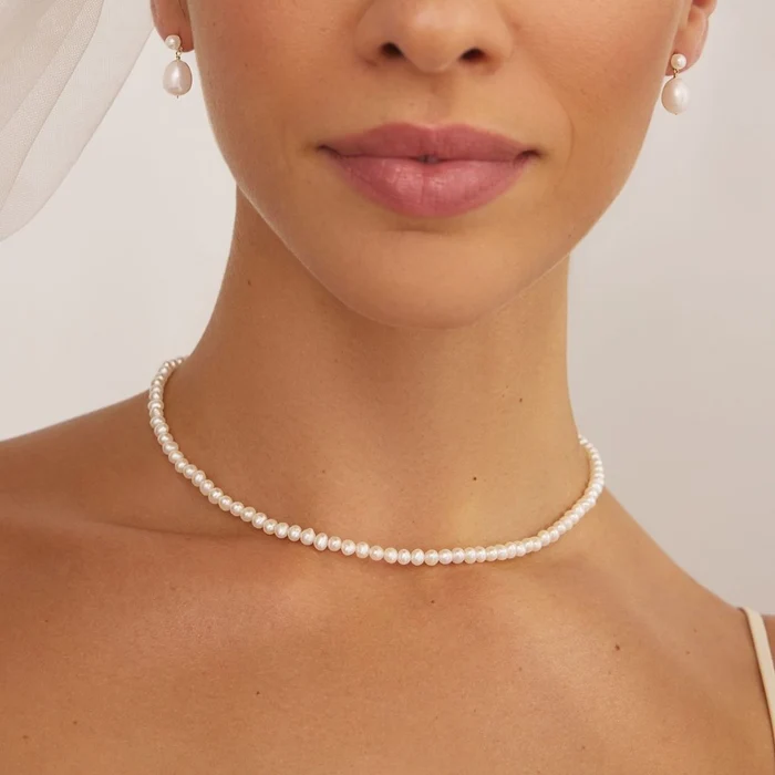 Silver Ohrid Pearls Choker 1 Silver Ohrid Pearls Choker